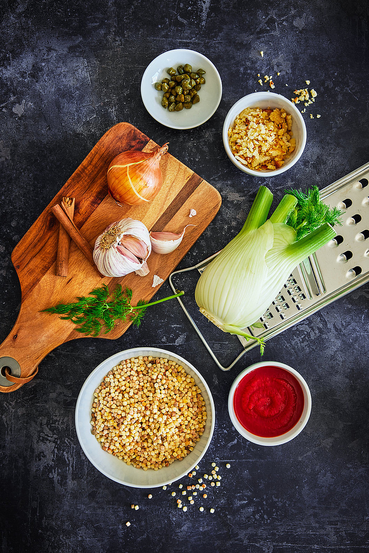 Die Fregola Sarda im Teller