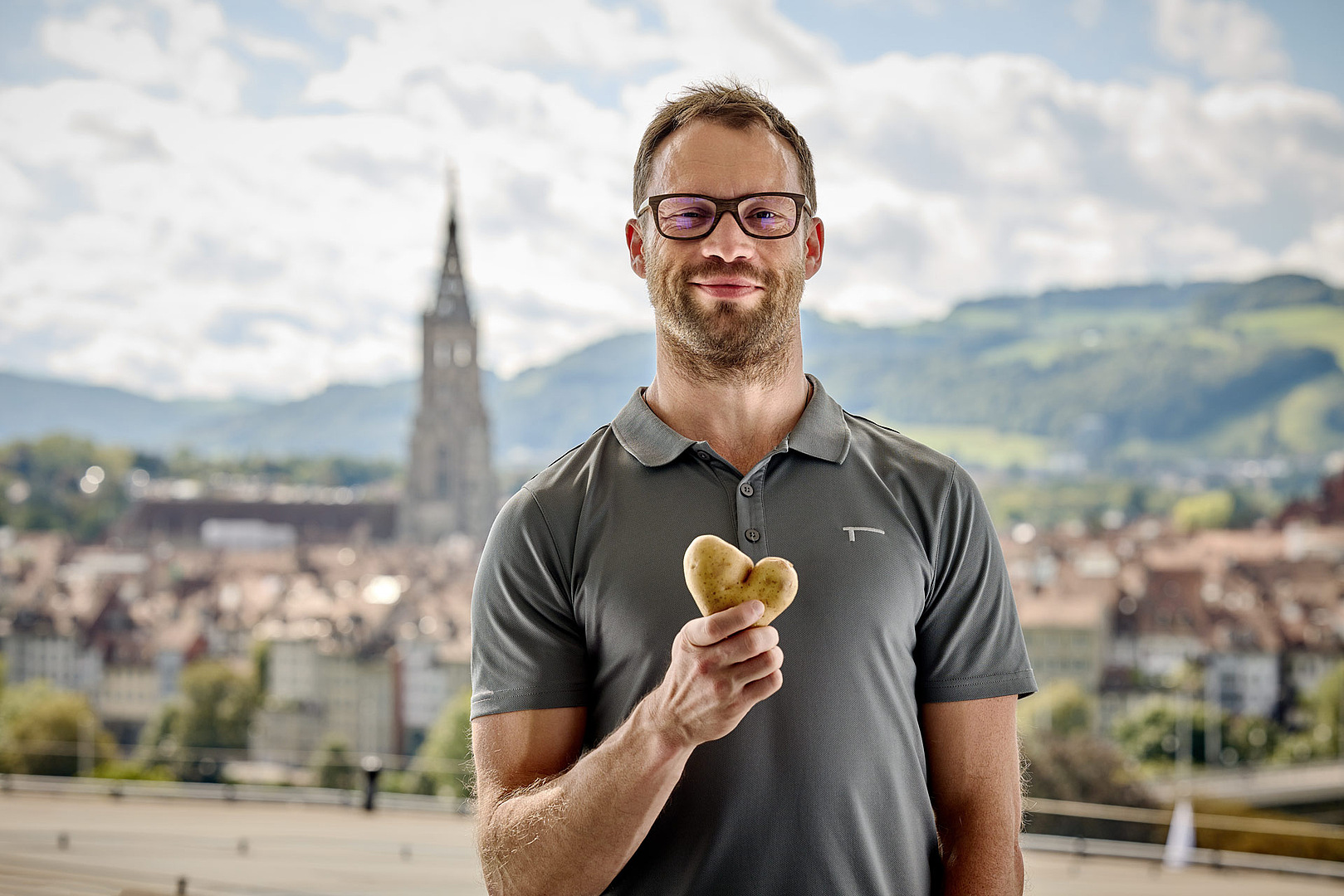 Mann mit Kartoffelherz